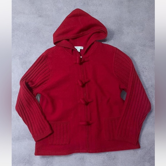 Coldwater Creek Red Knit Sweater - Picture 5 of 6